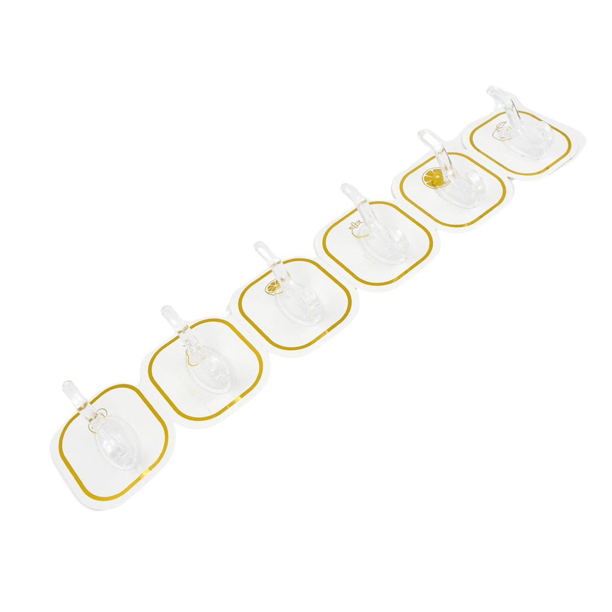 Transparent Adhesive Hooks (6 Pcs) – Strong & Reusable | GlimmerHome