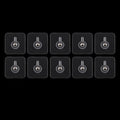 Set of 10 strong adhesive plastic wall hooks for versatile home organization