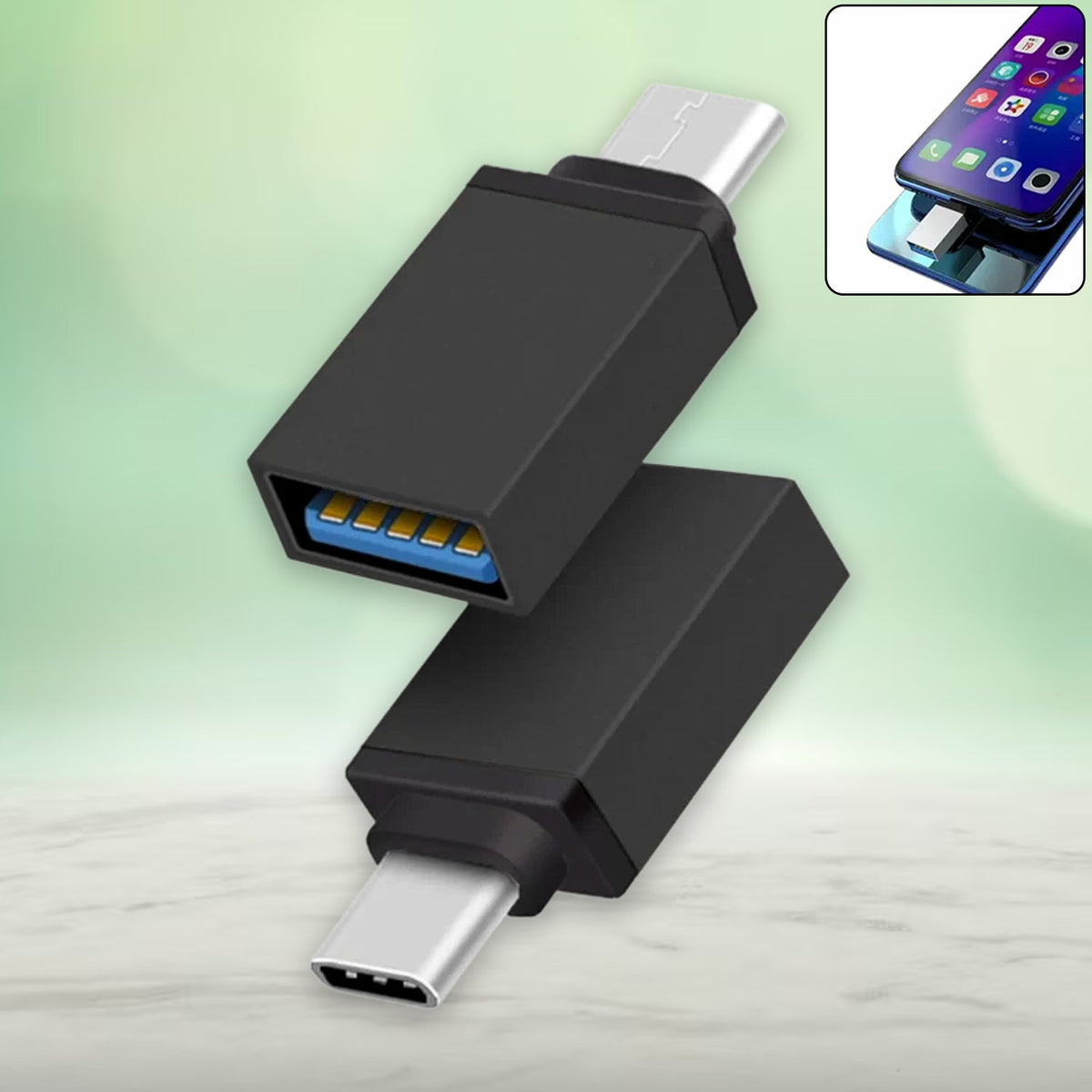 Type-C OTG Adapter – Fast Data & Charging | Compshop