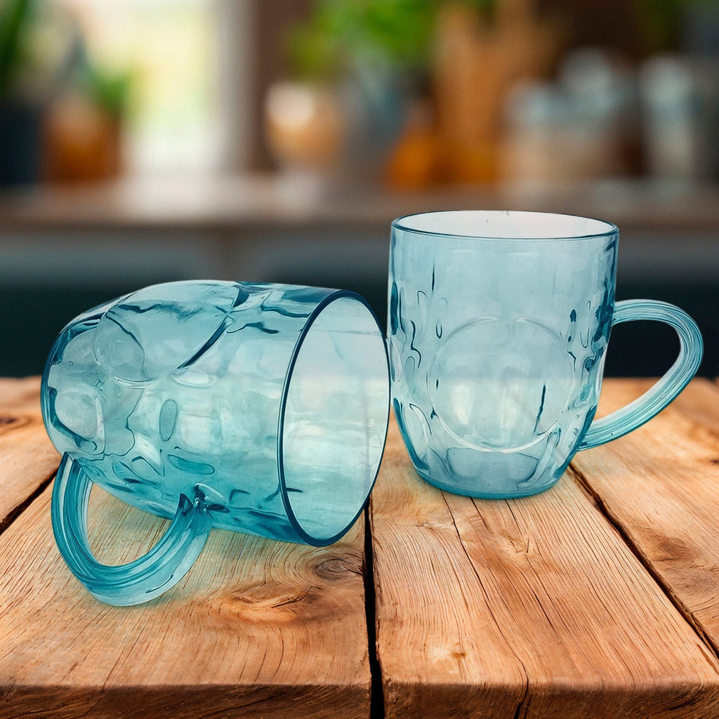 OwlCart HomeSmart Shake Mug Set – Long-Use 350ml Plastic Mugs with Easy Grip