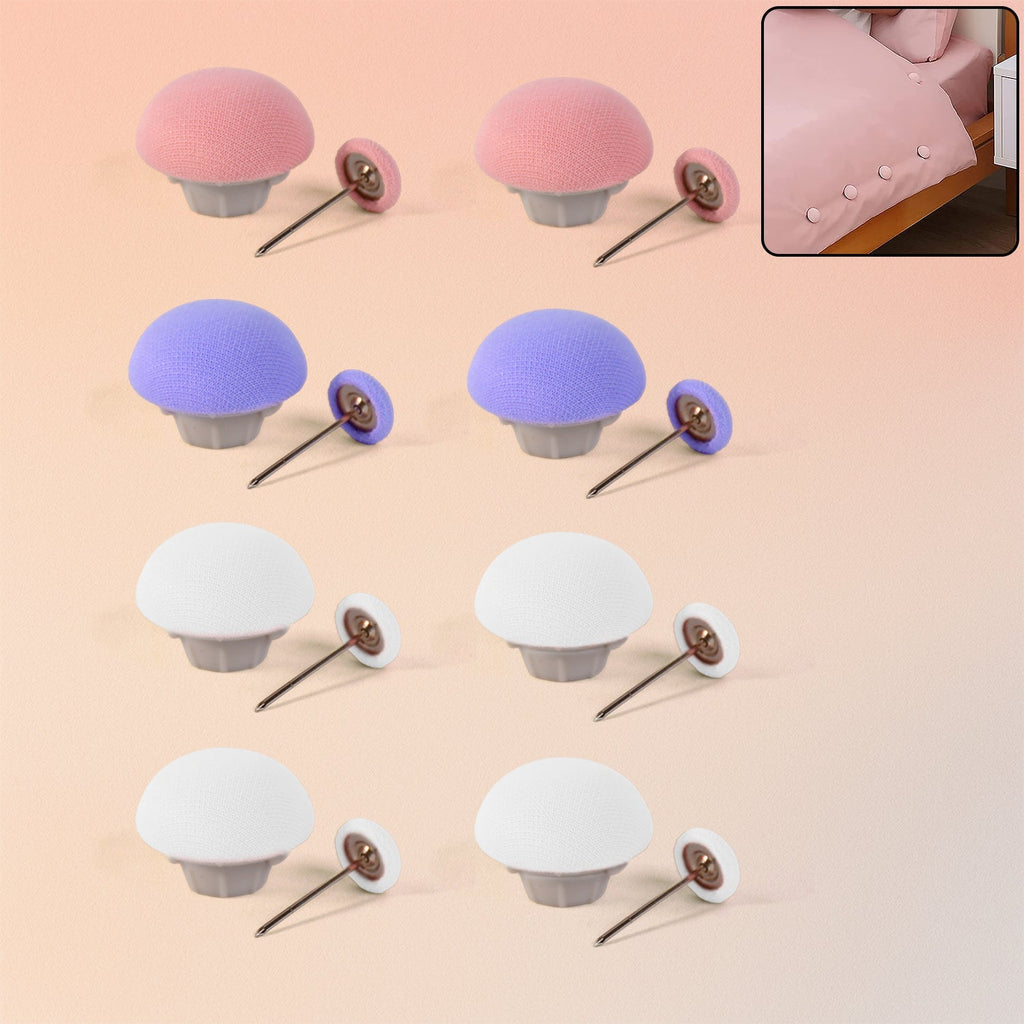 OwlCart HandyNest Mushroom Upholstery Pins – Elegant No-Sew Furniture Decor