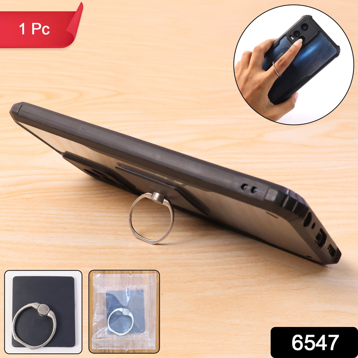 Phone Ring Stand – Secure 360° Rotation Grip & Kickstand | Gambit
