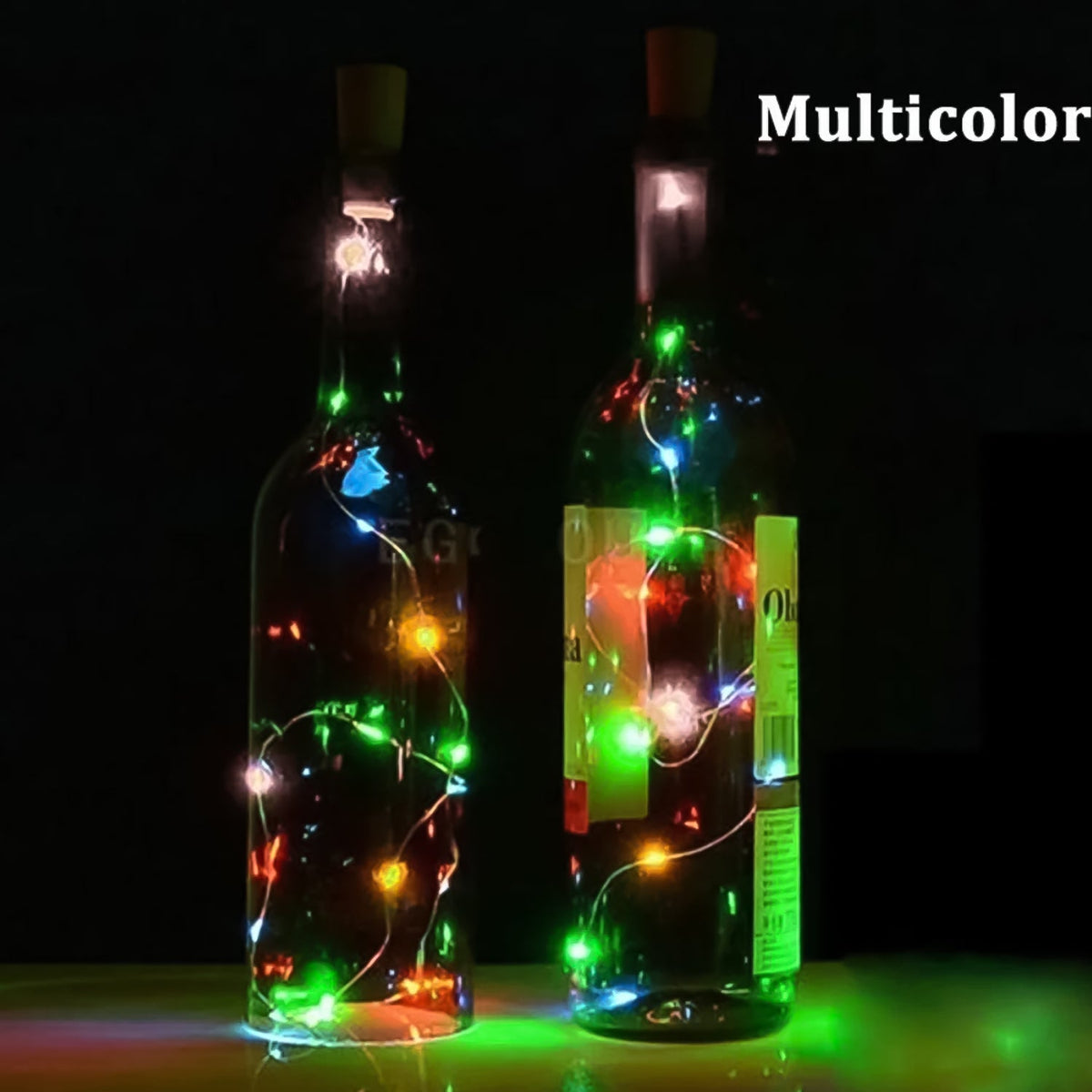 Bottle Cork Lights – Multi-Color LED String Light | Indo Glow