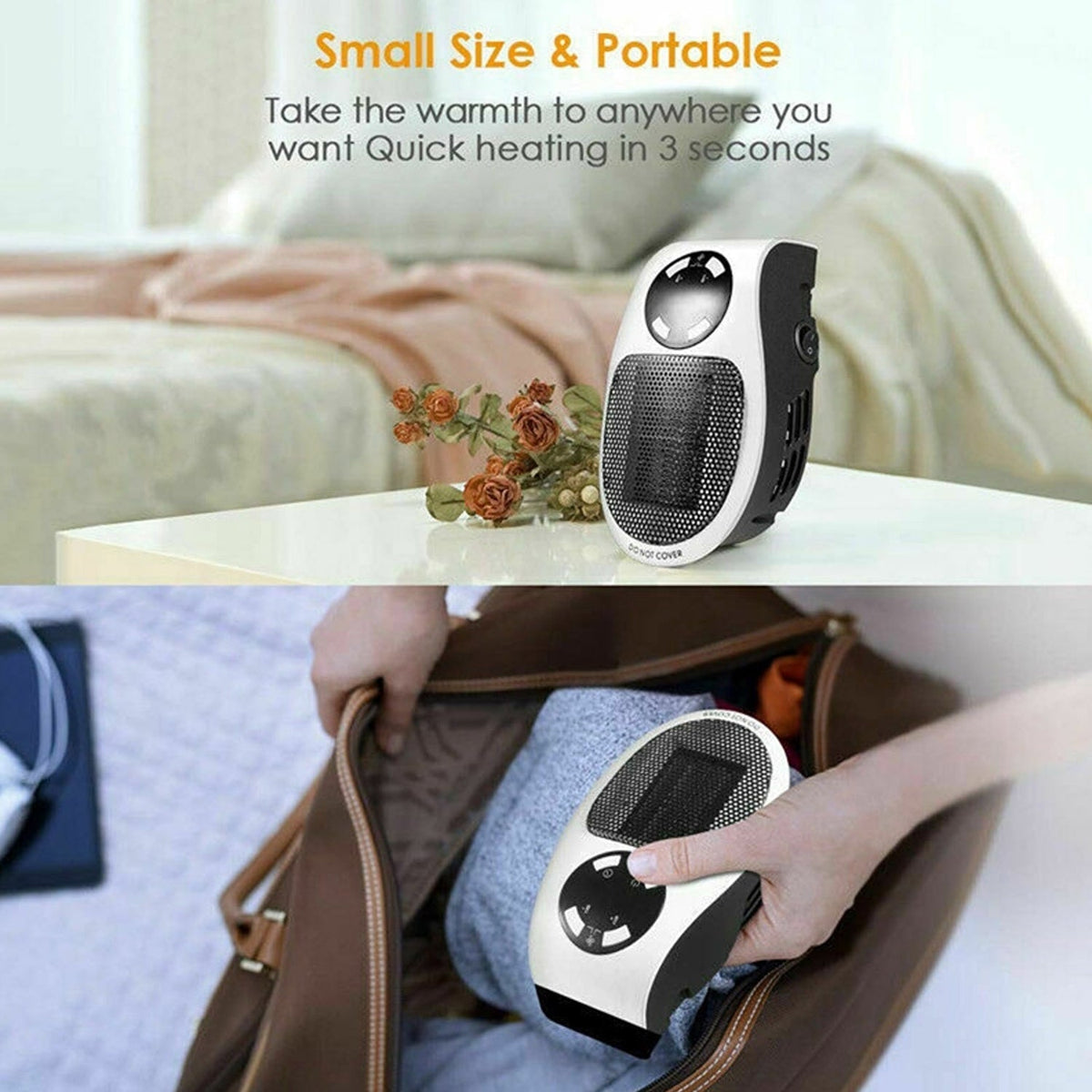 Portable Electric Heater – Compact 500W Fan | Dabster