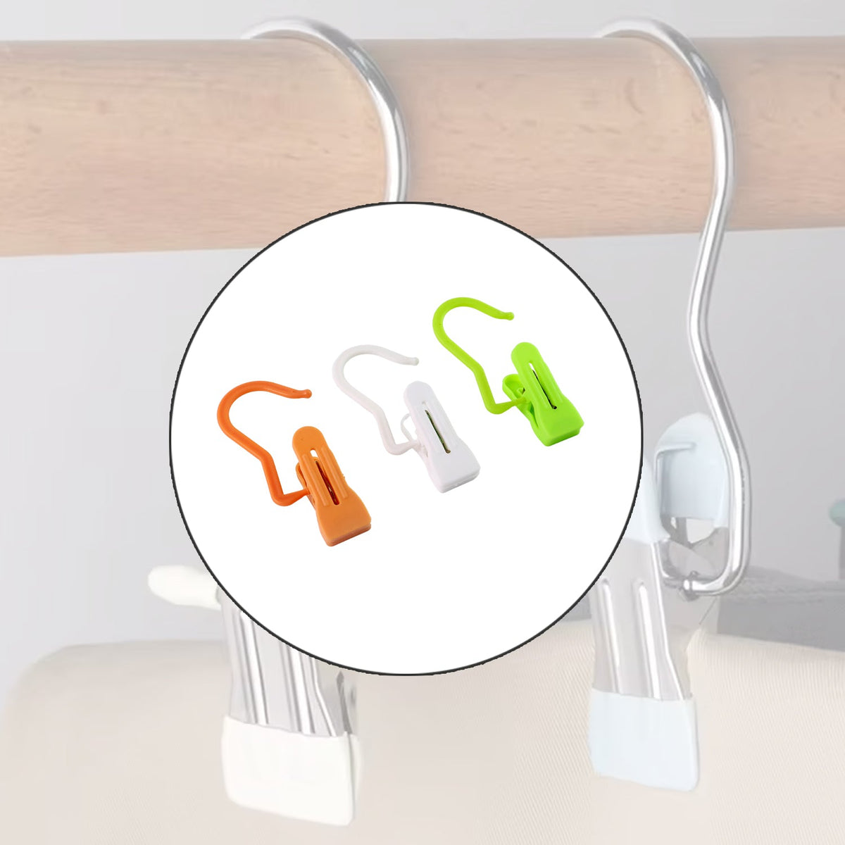 Hanging Hook Clip – Strong Grip & Rotatable, Multipurpose Use