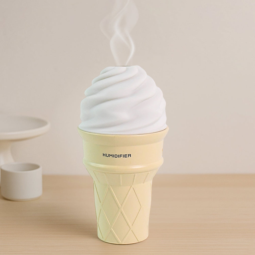 OwlCart HandyHub – Ice Cream Cone Humidifier – Portable Air Freshener with LED