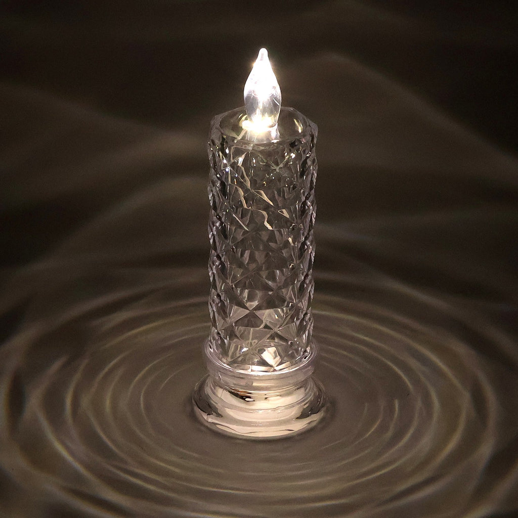 LED Crystal Candle Light – Flameless Safe Decorative Glow
