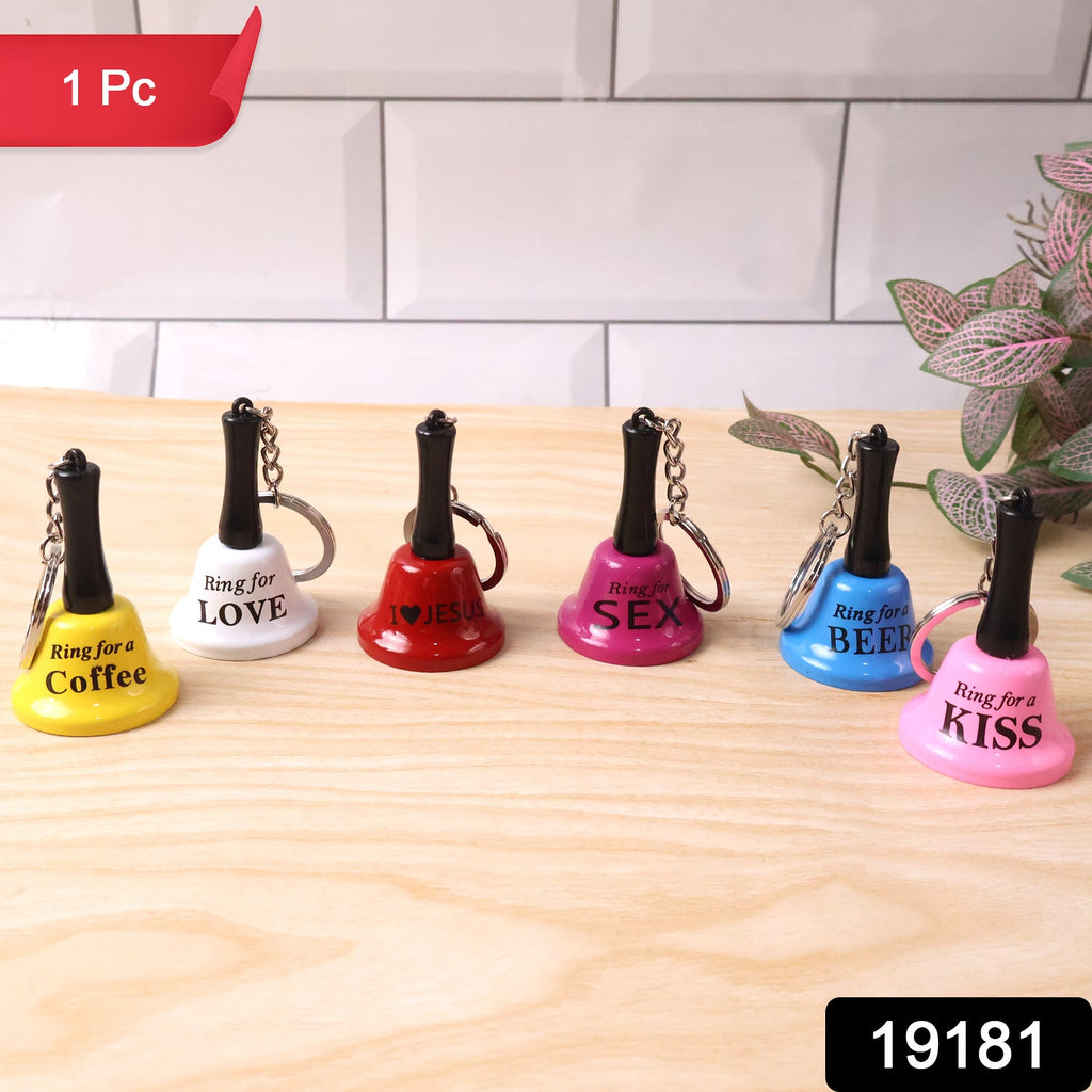 Mini Hand Bell Keychain – Fun Party & Bar Accessory