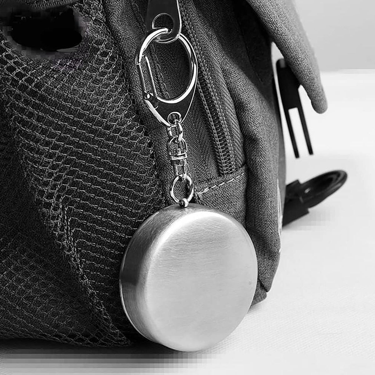 Folding Camping Cup – Stainless Steel Portable with Keychain | hydrozilla