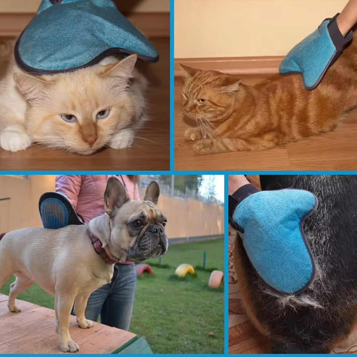 Pet Grooming Glove – Gentle Deshedding & Massage Tool for Pets