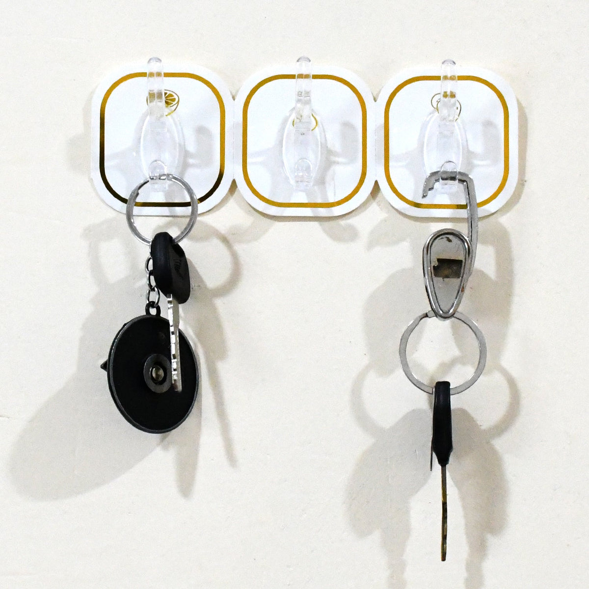 Transparent Adhesive Hooks (6 Pcs) – Strong & Reusable | GlimmerHome