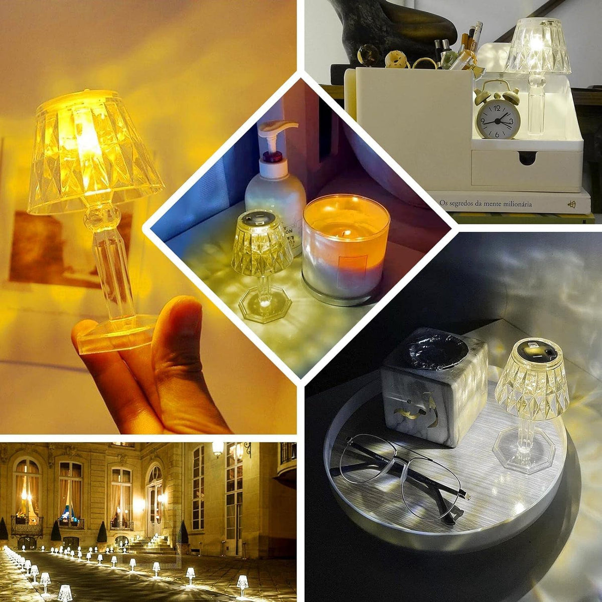 Mini Acrylic LED Desk Lamp – Crystal Design & Portable | Voltronic