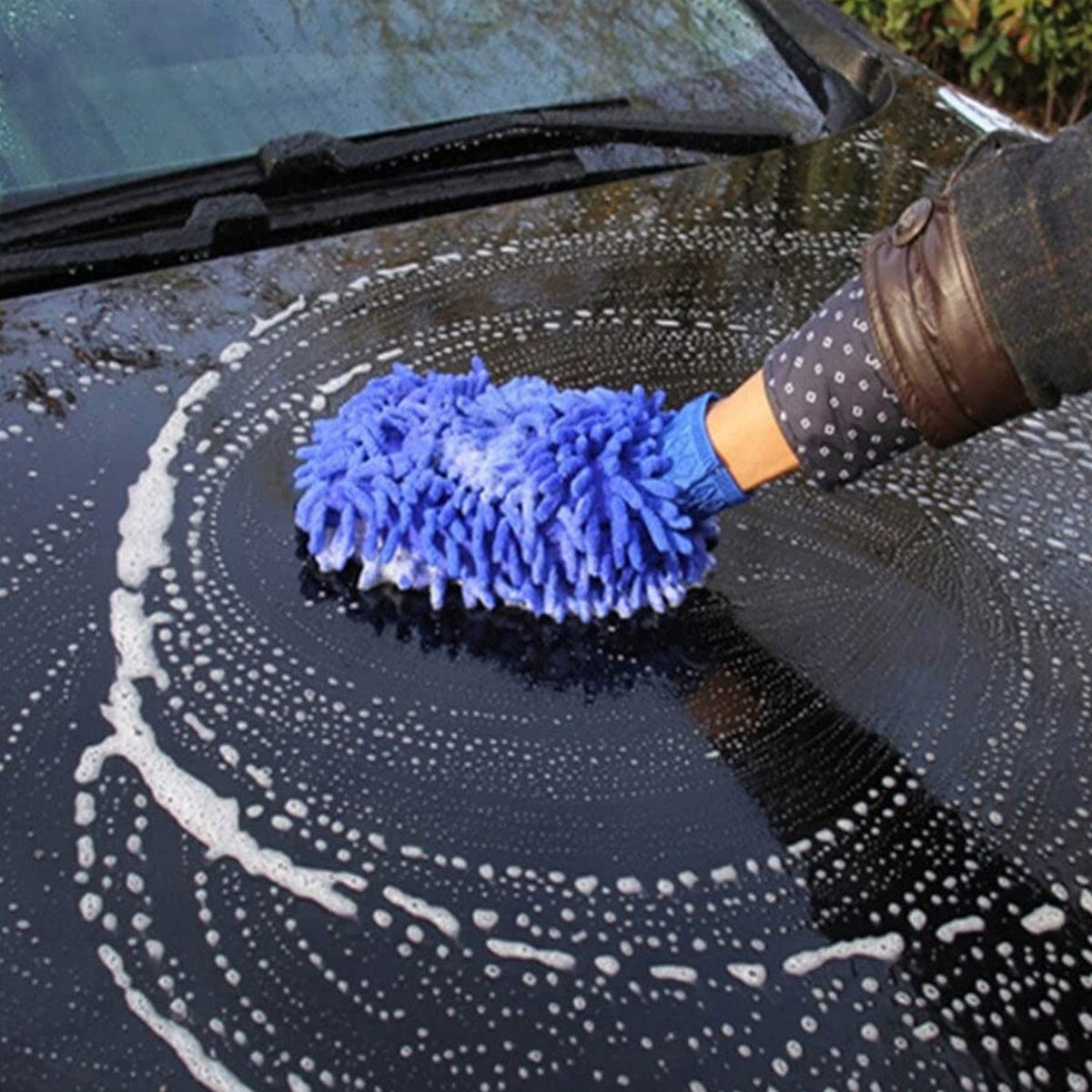 Microfiber Wash Mitt – Super Absorbent, Scratch-Safe Cleaning Glove