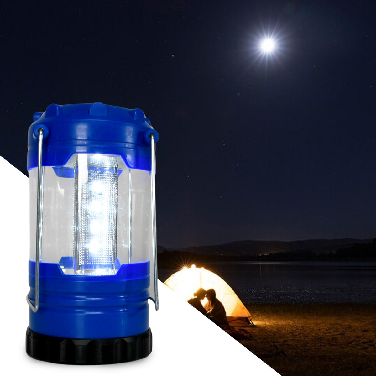 Waterproof Camping Lantern 12 LED Light for Outdoors