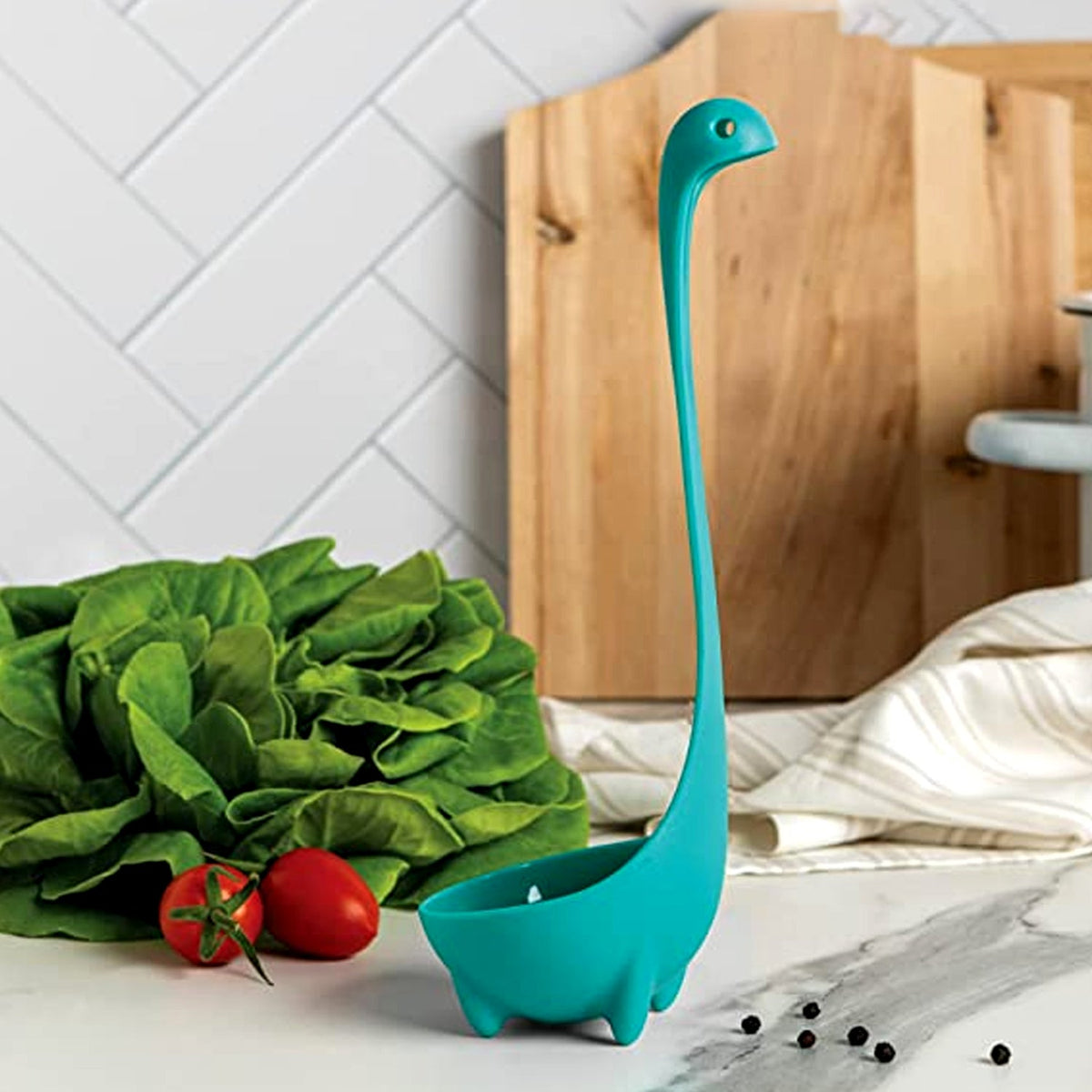 Silicone Soup Spoon – Multifunctional Strainer & Ladle | Quickslice