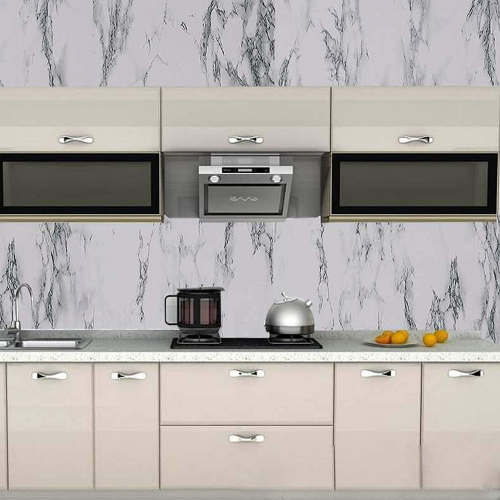 OwlCart SwiftStore Marble Kitchen Wallpaper – Easy Peel & Stick Renovation 2m x 60cm