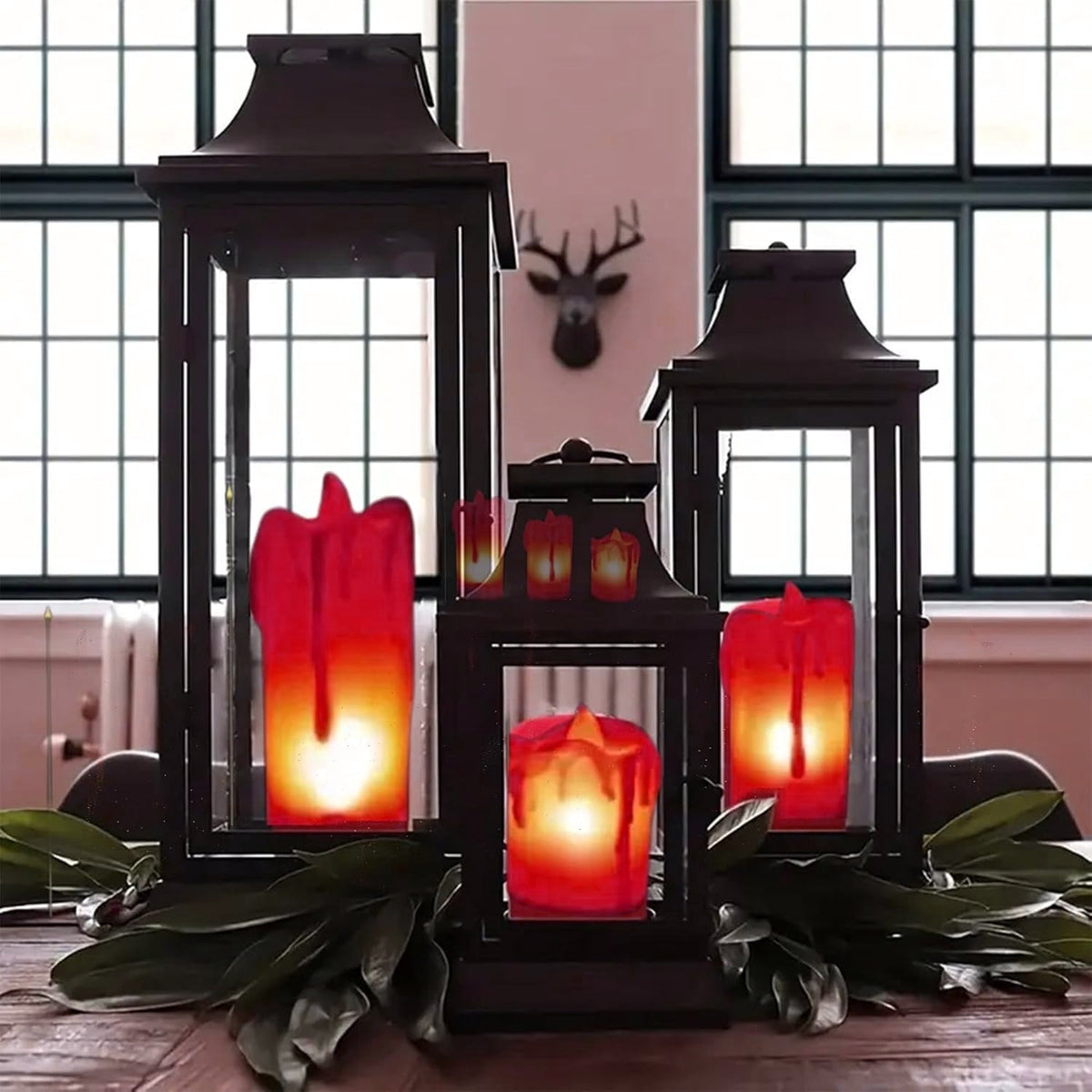 Flameless LED Candles – Realistic Melted Design Decor | Indo Glow