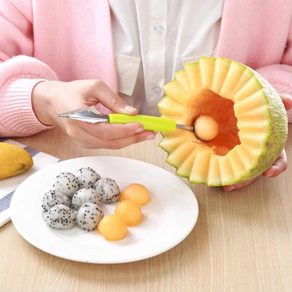 Fruit Carving Tool Kit – Stainless Steel Peeler & Scooper | Quickslice