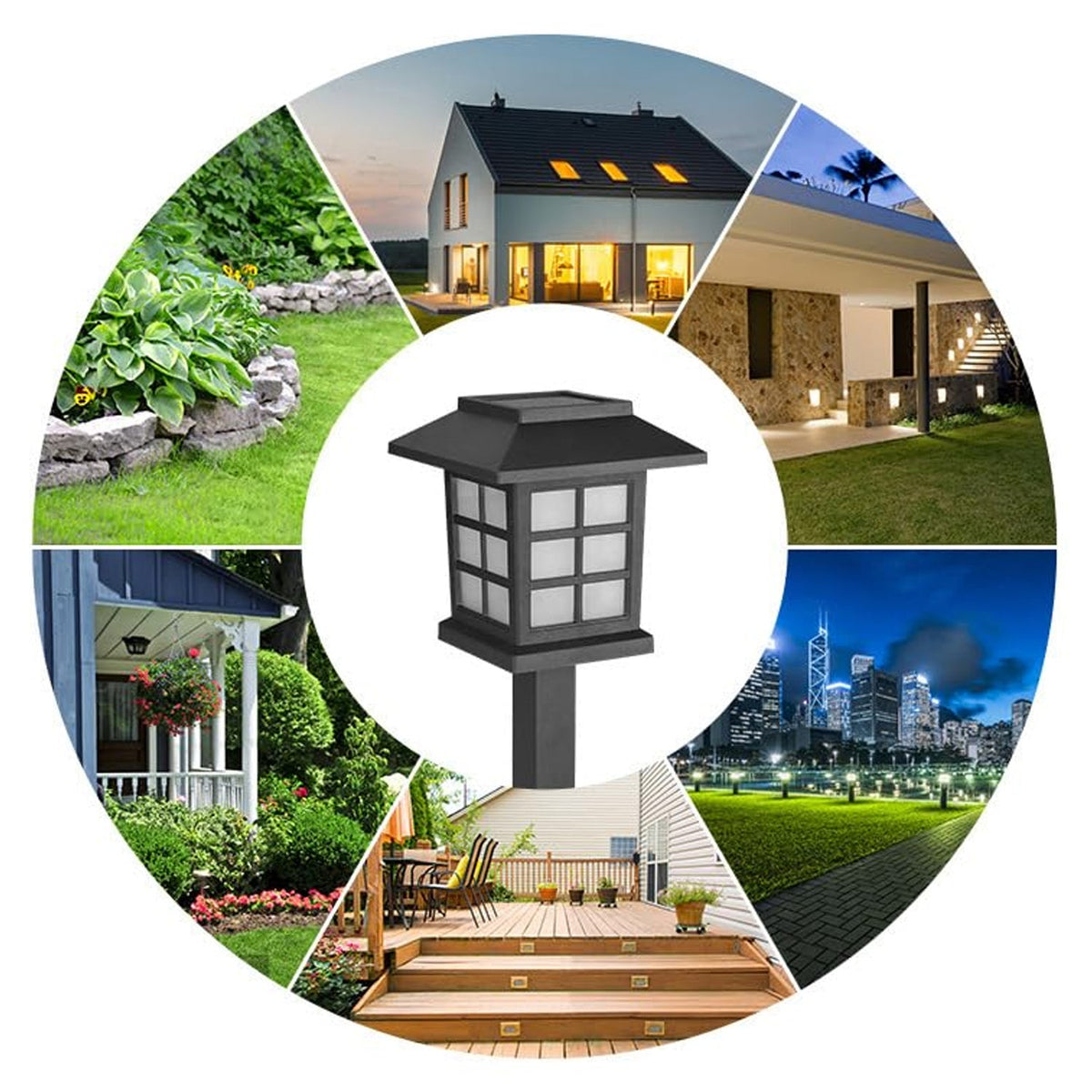 Solar Garden Lights – Waterproof Outdoor Landscape (2-Pack)