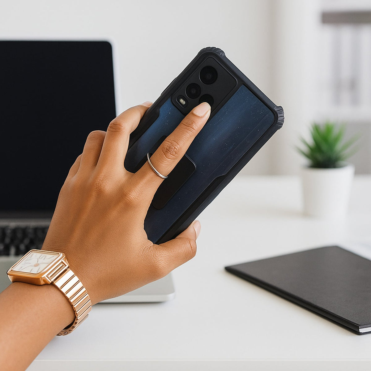 Phone Ring Stand – Secure 360° Rotation Grip & Kickstand | Gambit
