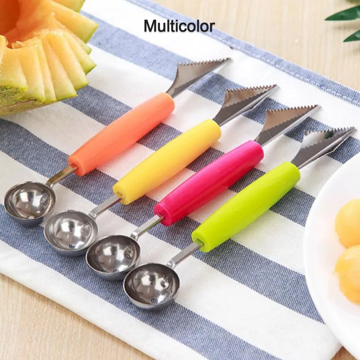 Fruit Carving Tool Kit – Stainless Steel Peeler & Scooper | Quickslice