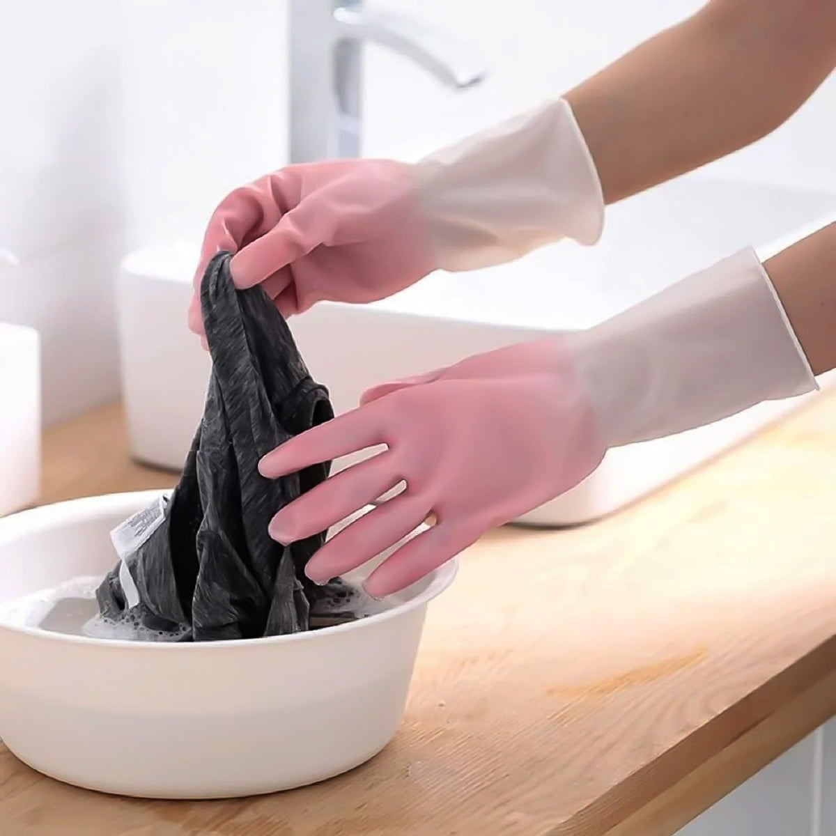 Small Waterproof Cleaning Gloves – Durable Reusable Household Protection