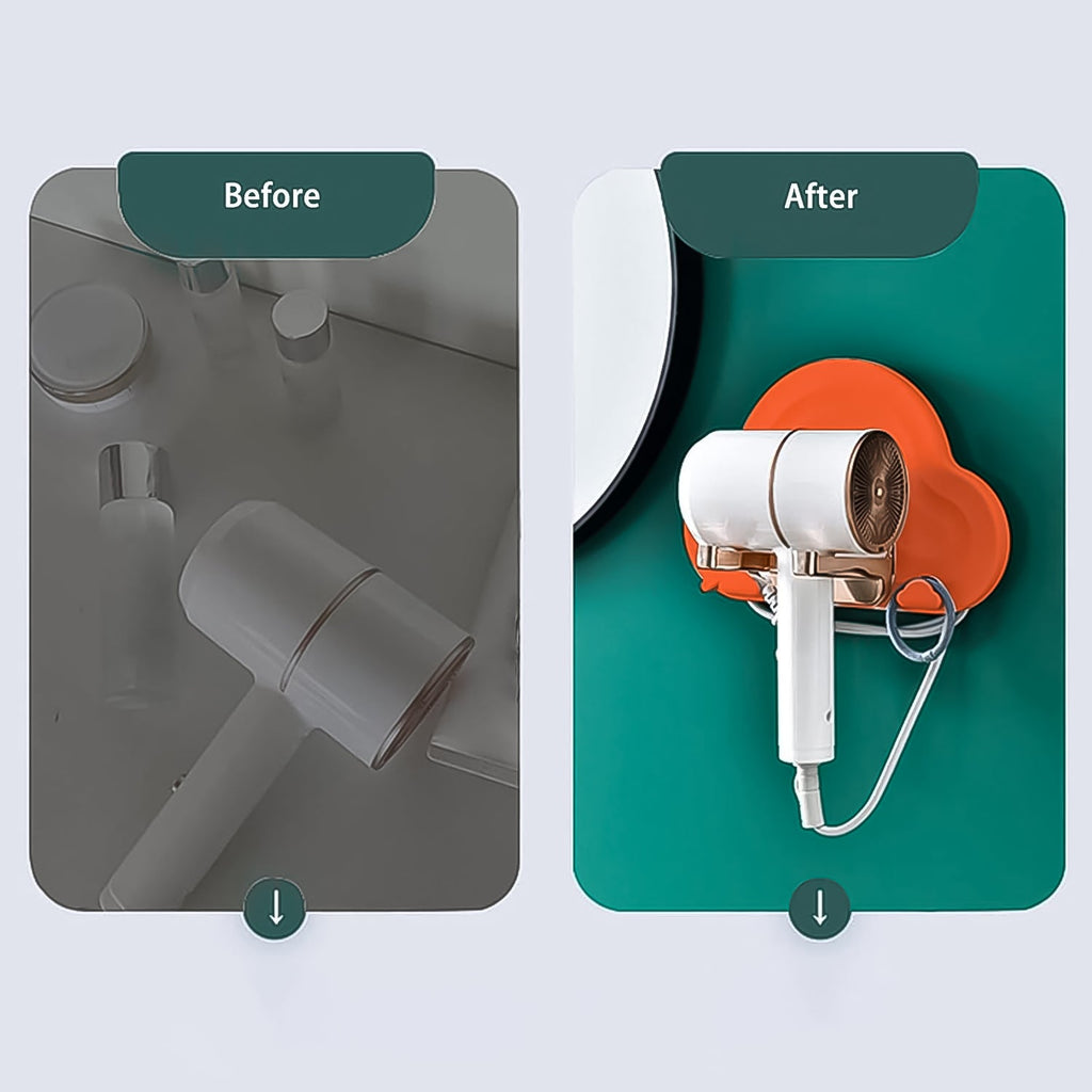 TEST 2 - Hair Dryer Holder – Wall Mounted Foldable Stand | Calm & Curl