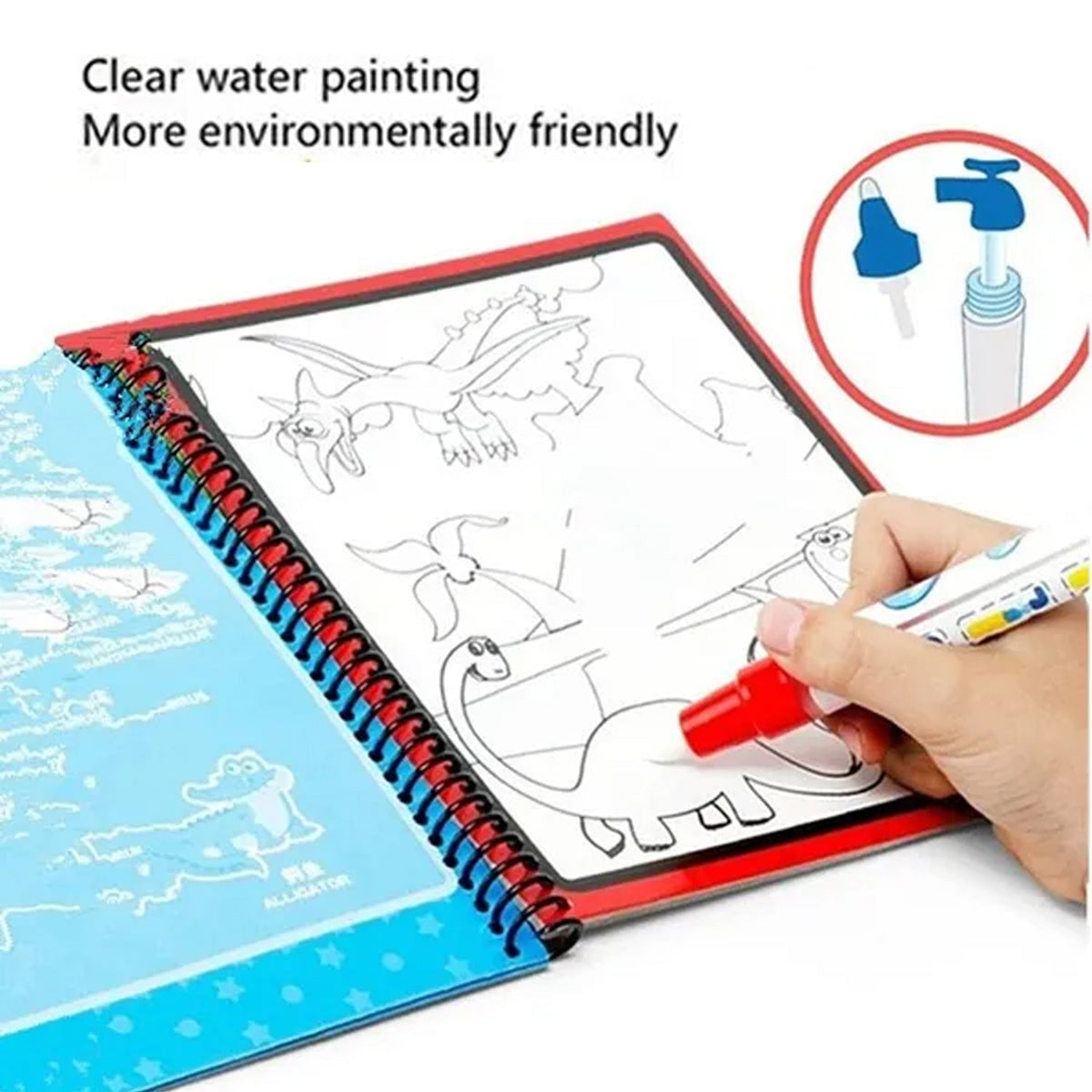 Magic Water Coloring Book – Reusable Mess-Free Fun for Kids | Inventive Play