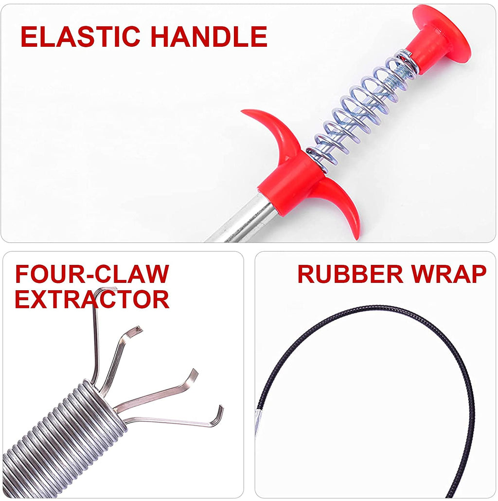 Drain Cleaning Brush – 160 cm Flexible Pipe Cleaner | Velvet Wipe
