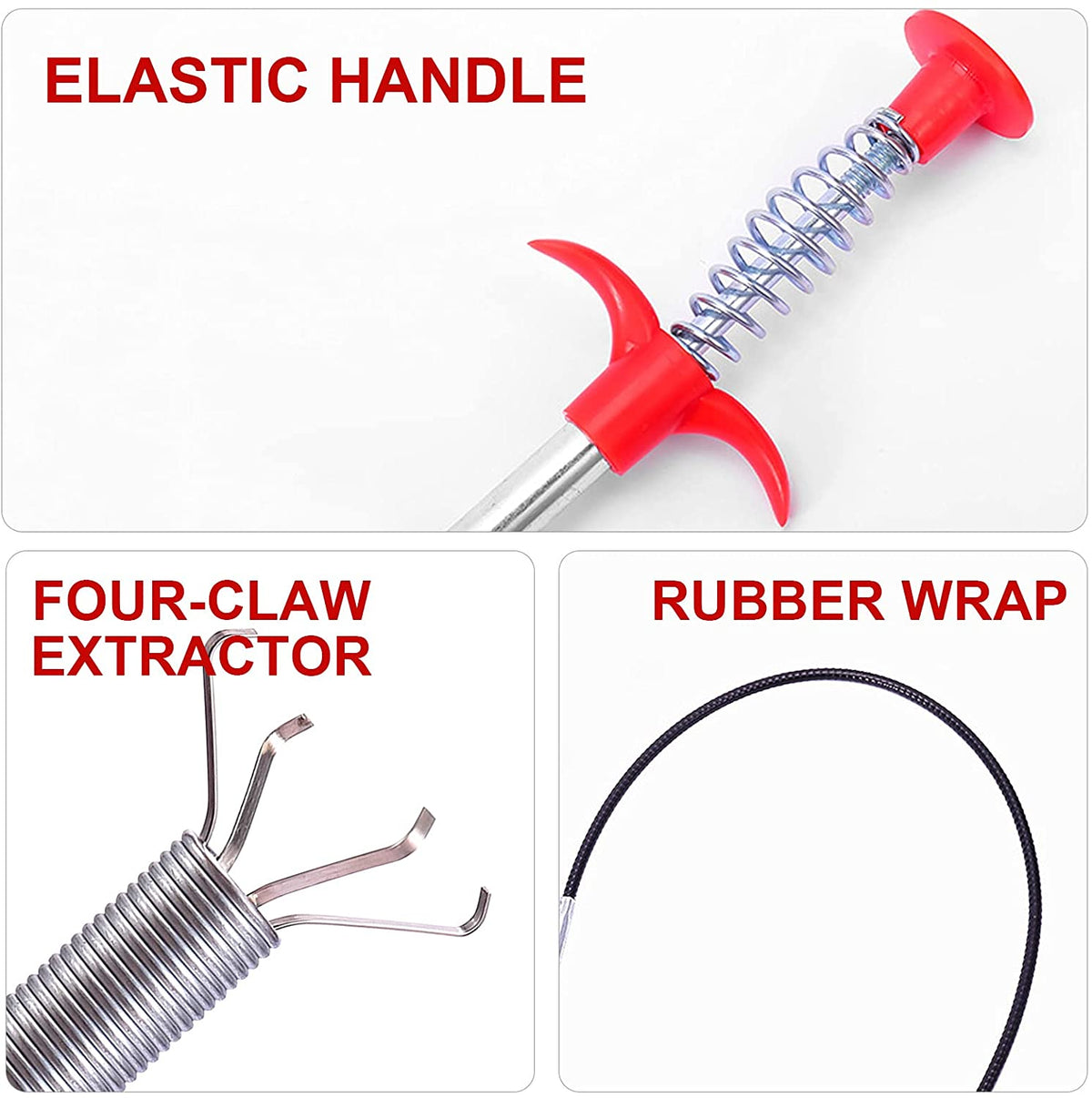 Drain Cleaning Brush – 160 cm Flexible Pipe Cleaner | Velvet Wipe