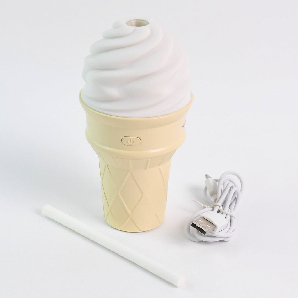OwlCart HandyHub – Ice Cream Cone Humidifier – Portable Air Freshener with LED