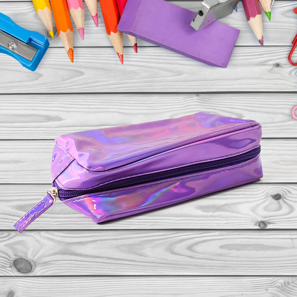 Holographic Waterproof Travel Cosmetic Pouch – Stylish & Durable