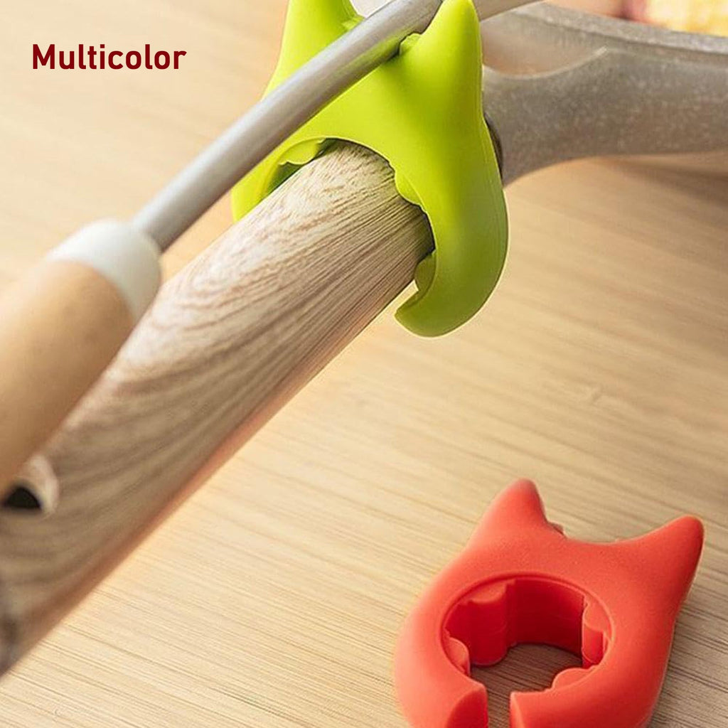 Plastic Pot Holder with Cat Ear Design – Adjustable & Heat-Resistant