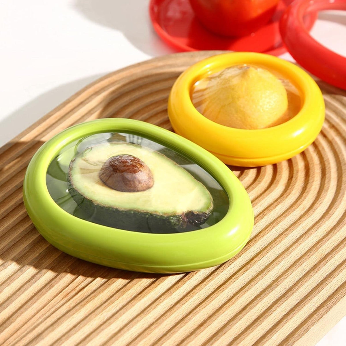 Green Oval Vegetable Container – Keeps Produce Fresh & Organized