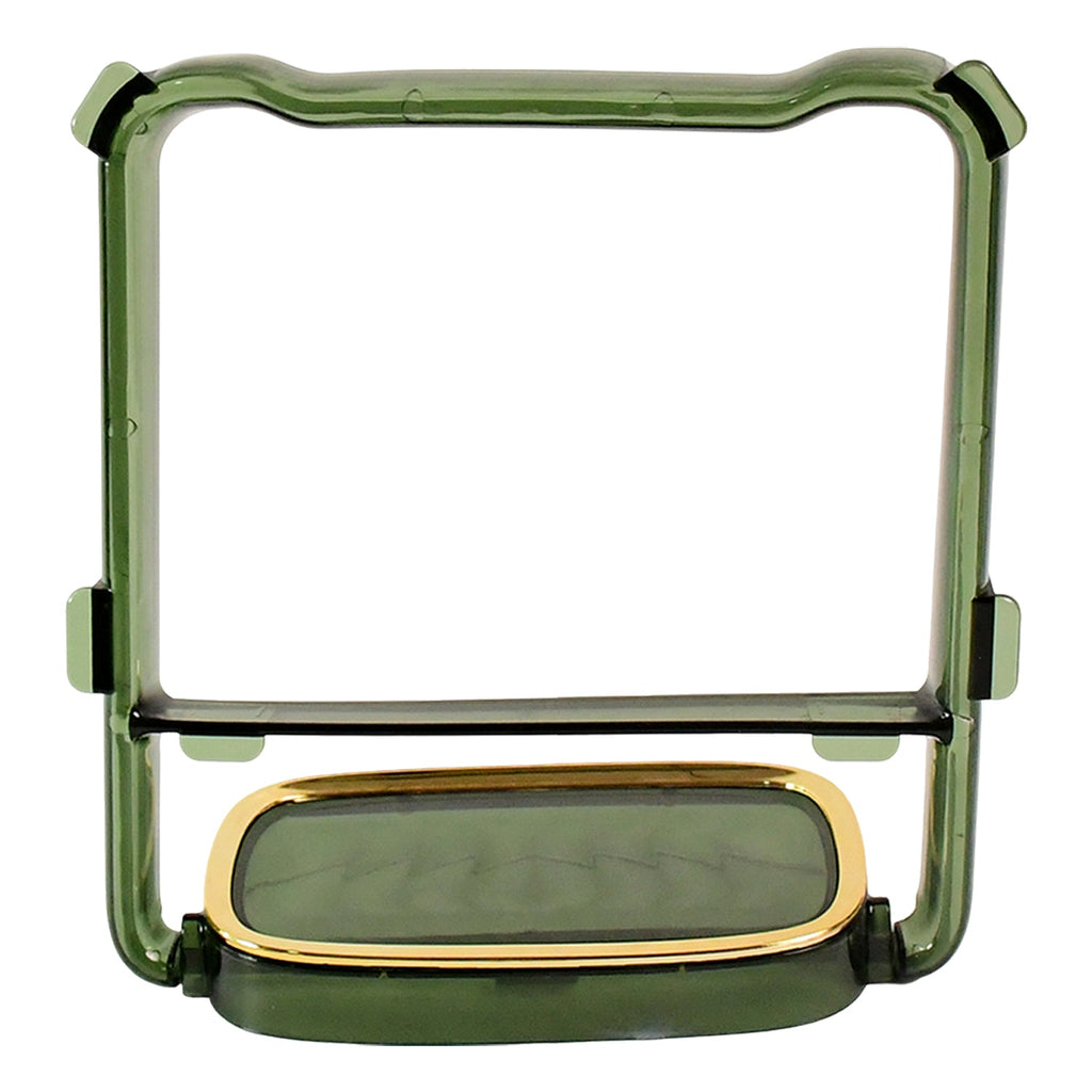 2-in-1 Bathroom Organizer – Self-Adhesive Soap Holder & Towel Rack