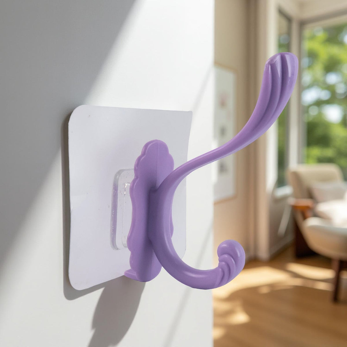 Self Adhesive Heavy Duty Wall Hook – No Drilling Needed