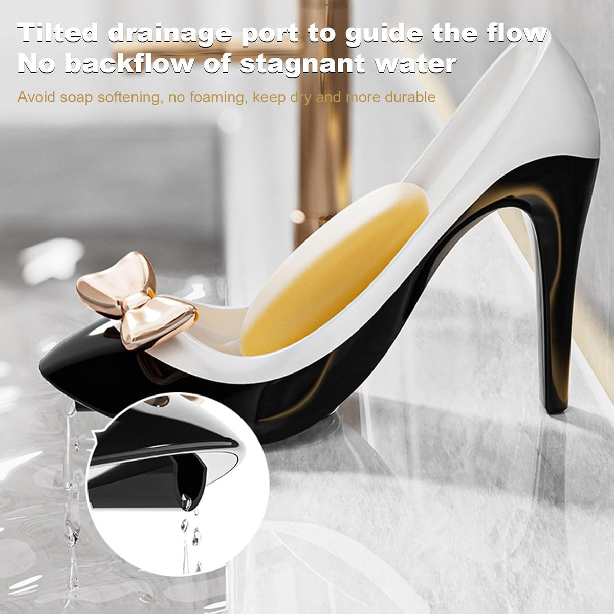 High Heels Soap Box – Stylish Suction Cup Soap Holder