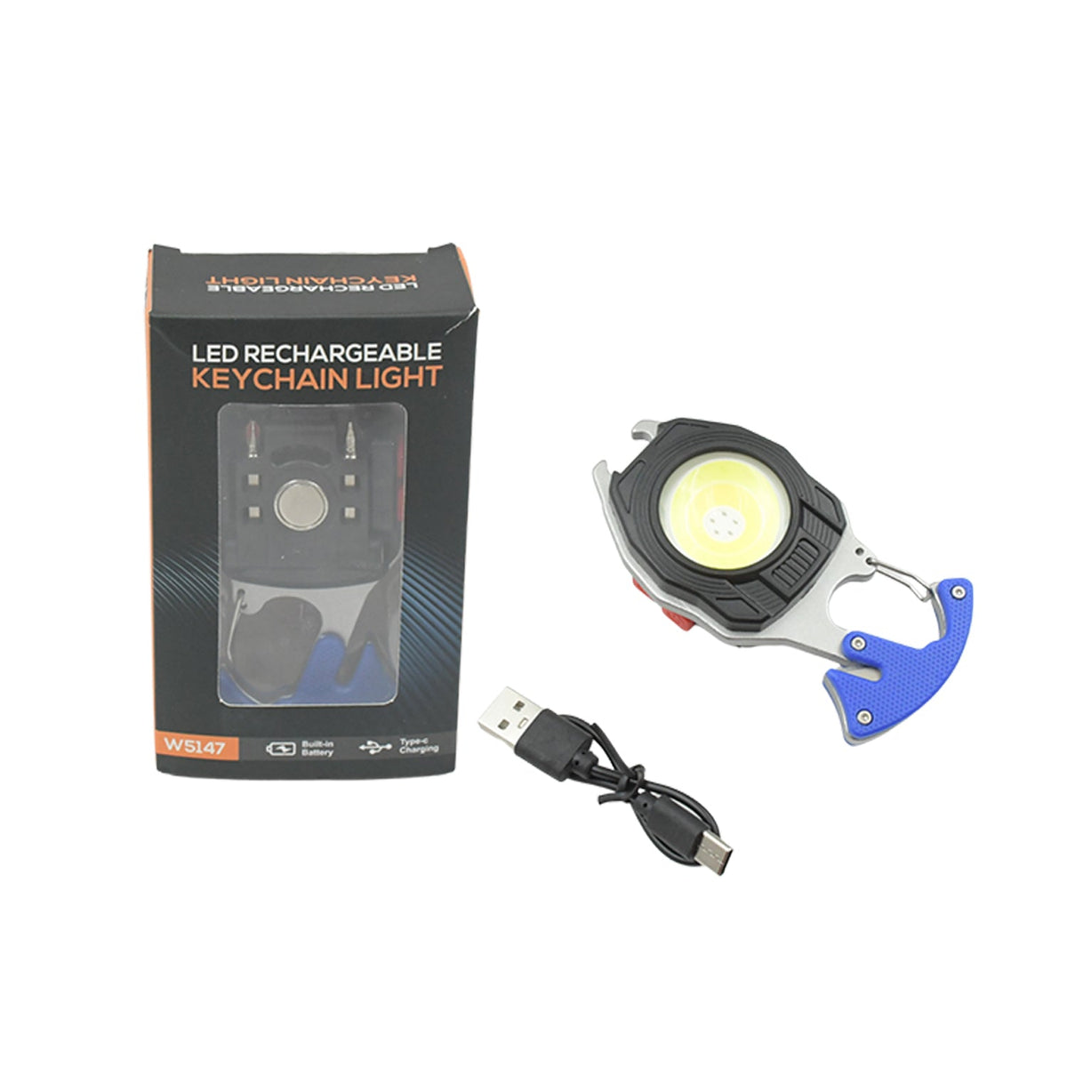 Rechargeable LED Keychain Flashlight – 6 Modes, Super Bright | Indo Glow
