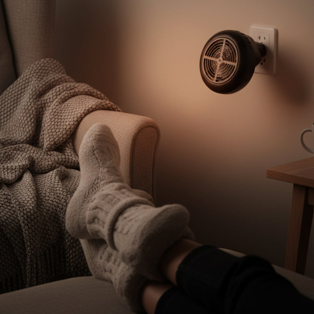 Electric Room Heater 900W – Compact Portable Wall Plug-In