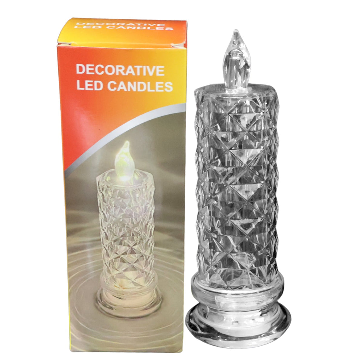 LED Crystal Candle Light – Flameless Safe Decorative Glow