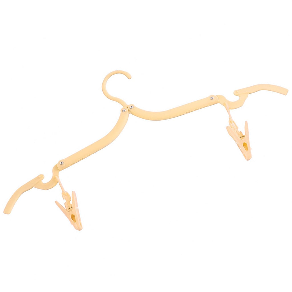 Adjustable Folding Clothes Hanger with Clips for Versatile Use