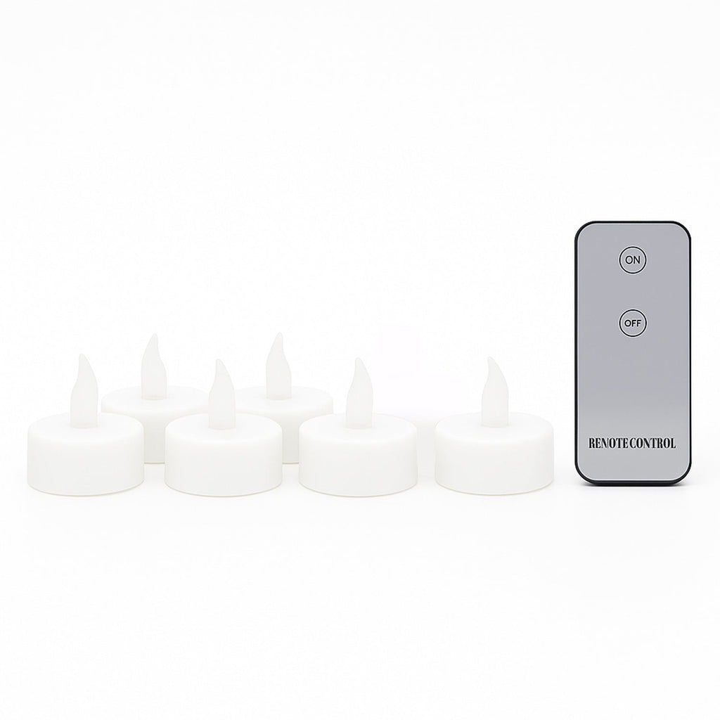 LED Flameless Candle Set – 6 Piece Warm Flickering Lights