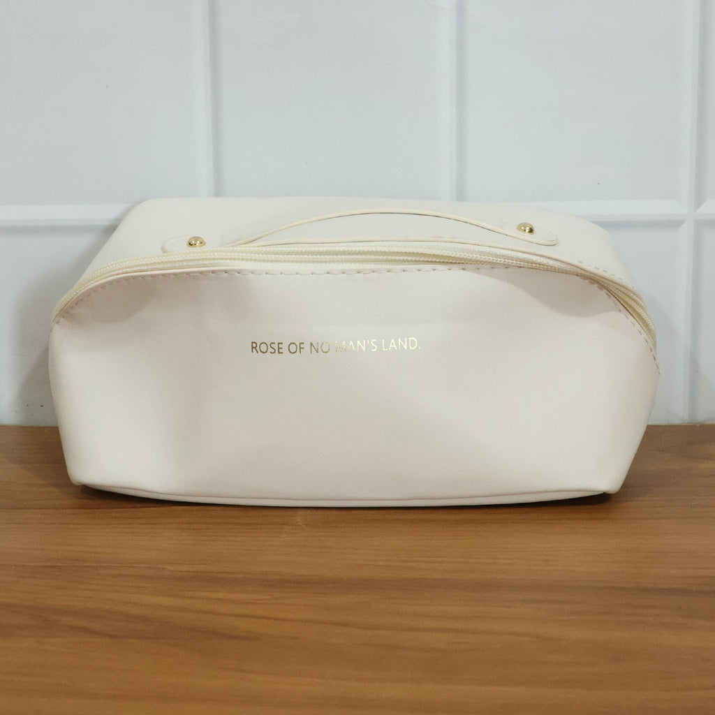 Travel Makeup Organizer – Waterproof Compact Pouch with Handle