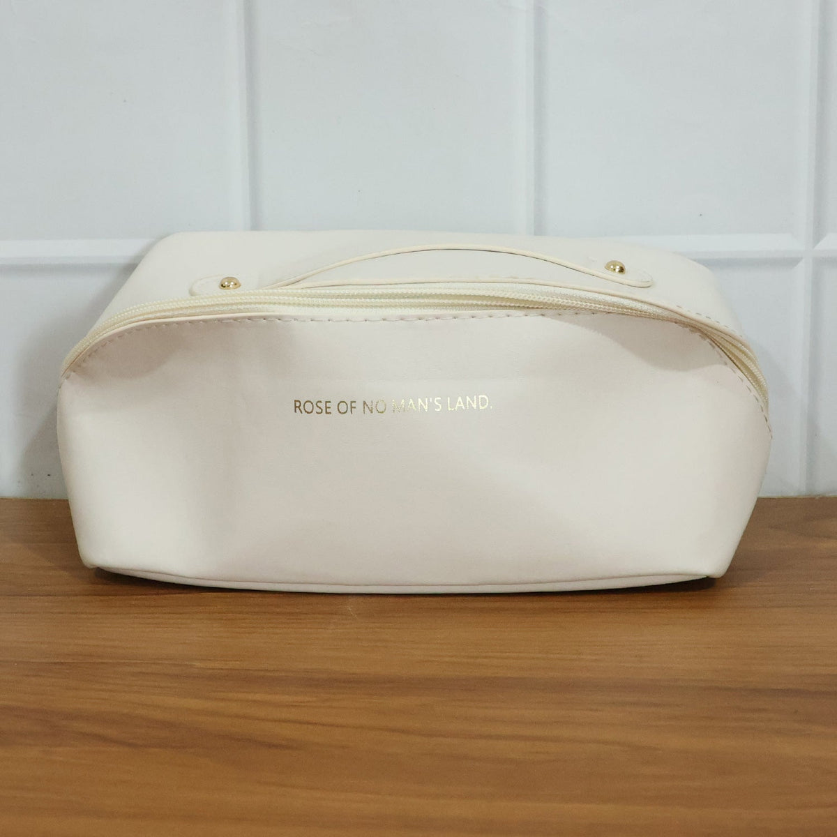 Travel Makeup Organizer – Waterproof Compact Pouch with Handle