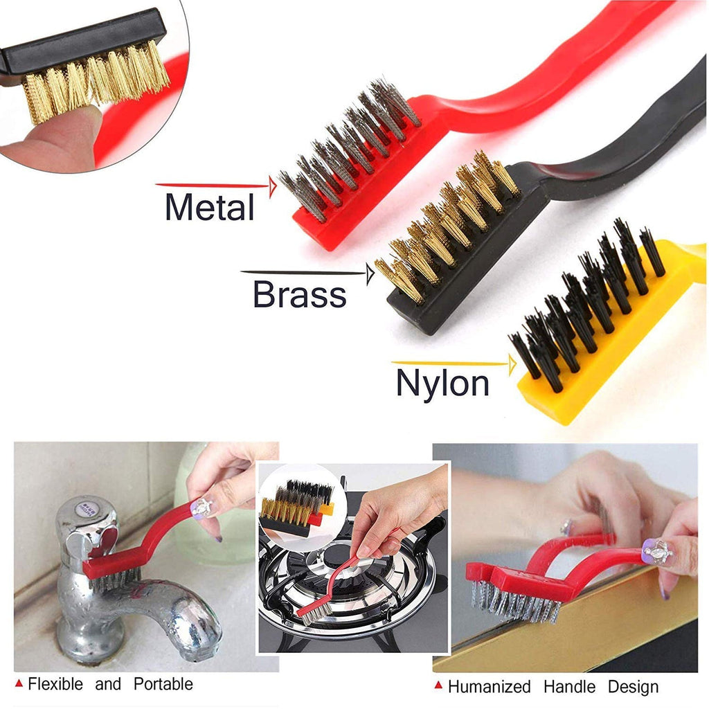 Mini Wire Brush Set – Multi-Material Cleaning | Velvet Wipe