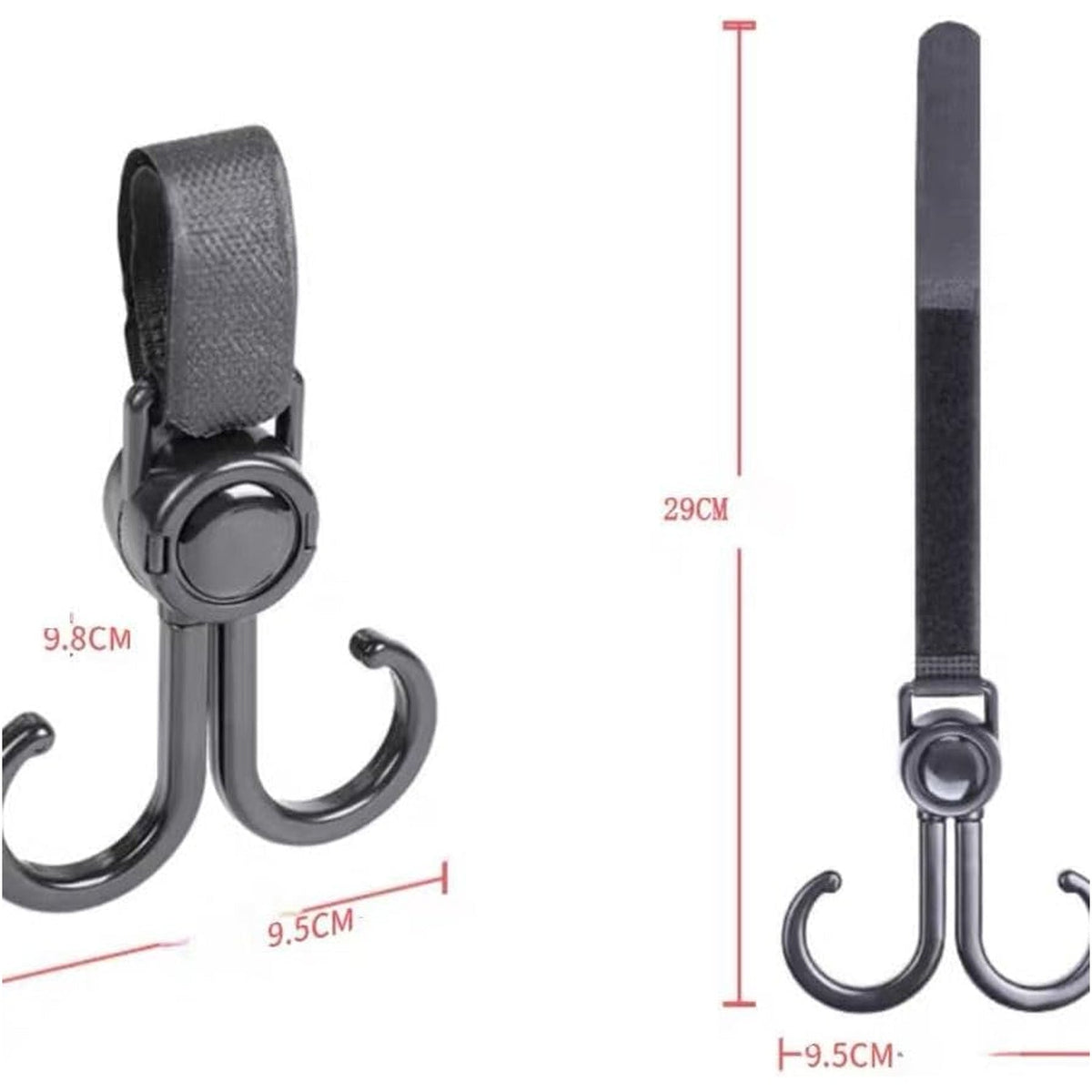 Stroller Hook – 360° Rotating Multi-Purpose Bag Hanger | GlimmerHome