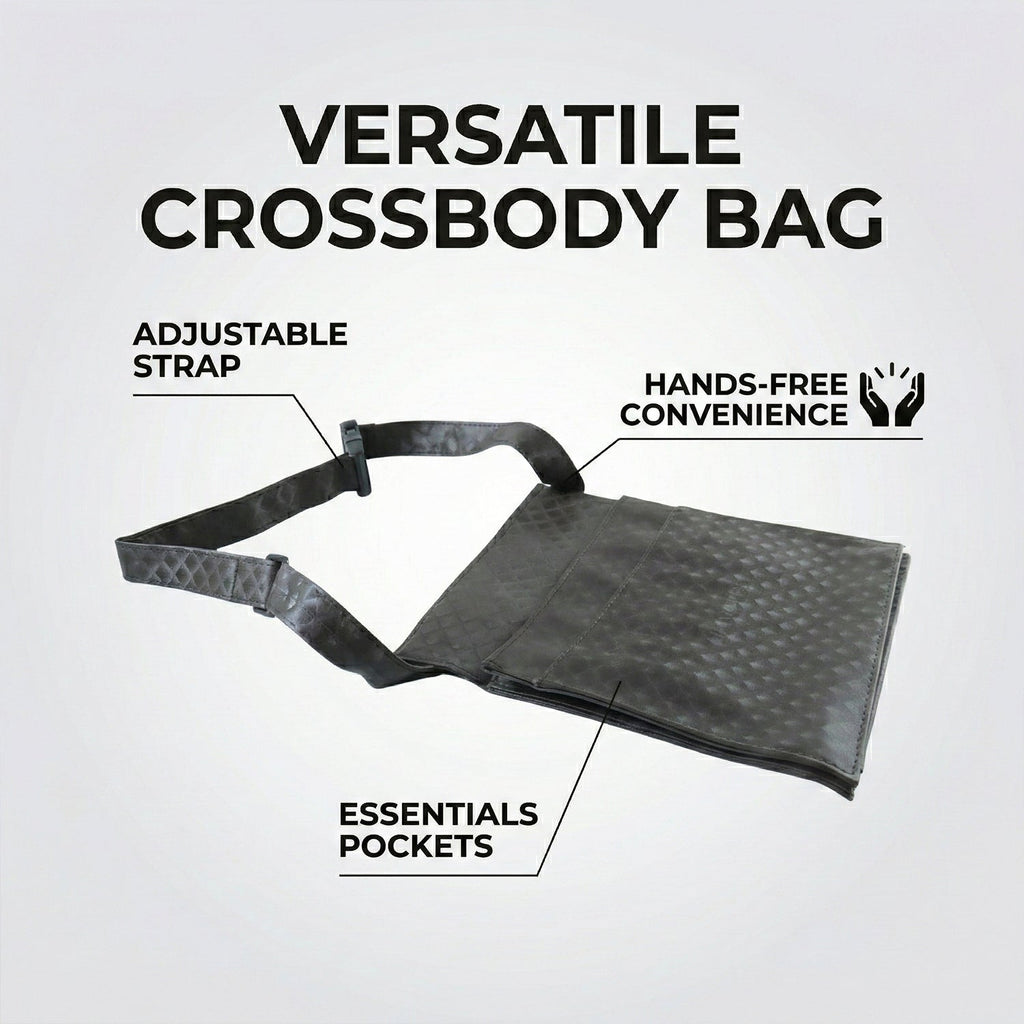Quilted Crossbody Sling Bag – Stylish Adjustable Strap for Men & Women