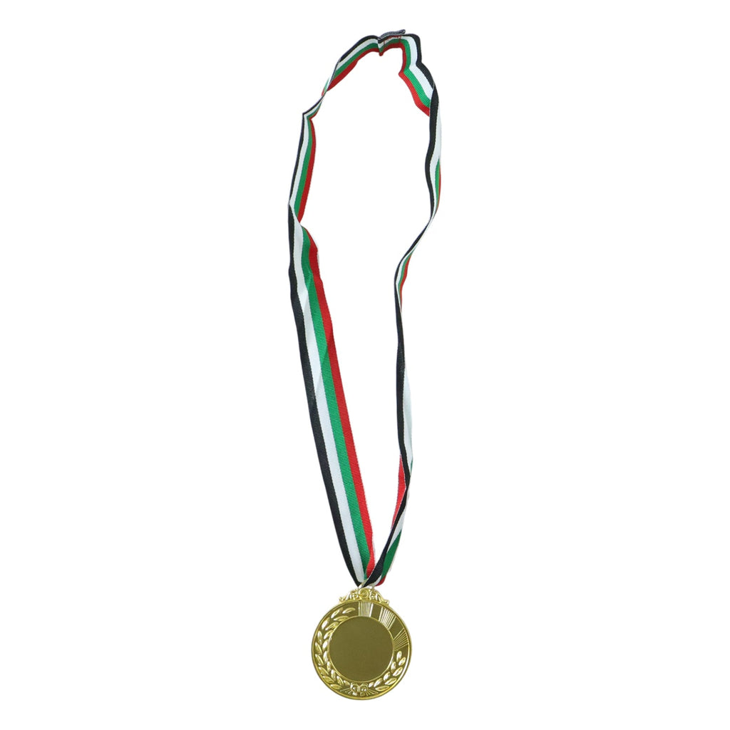 Gold Winner Medal with Tricolor Ribbon – Elegant Sports Award