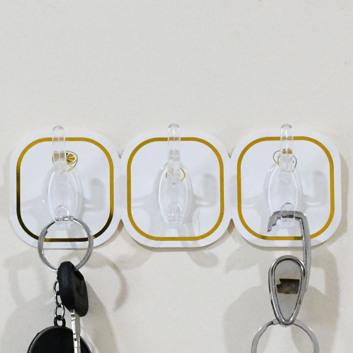 Transparent Adhesive Hooks (6 Pcs) – Strong & Reusable | GlimmerHome