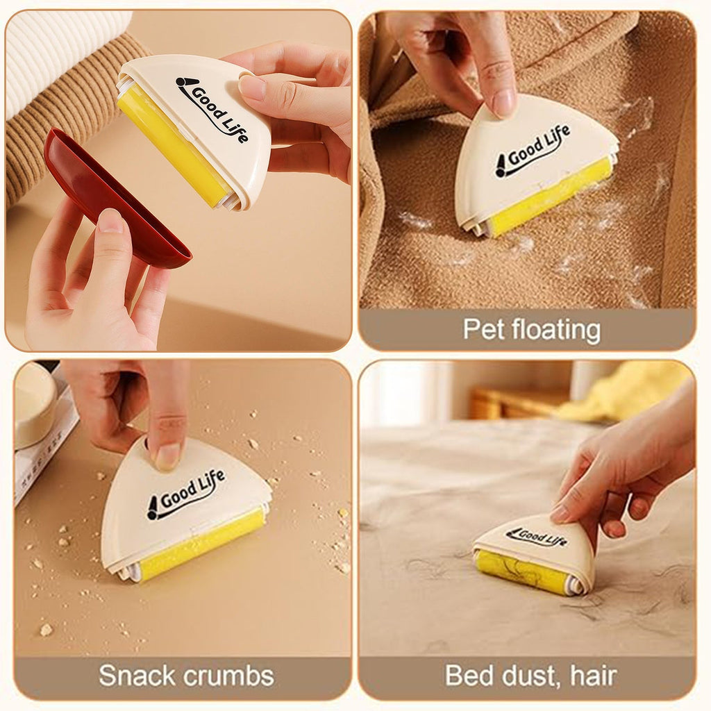 Small Reusable Lint Roller – Portable Pet Hair Remover